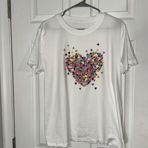 Tee shirt with hearts